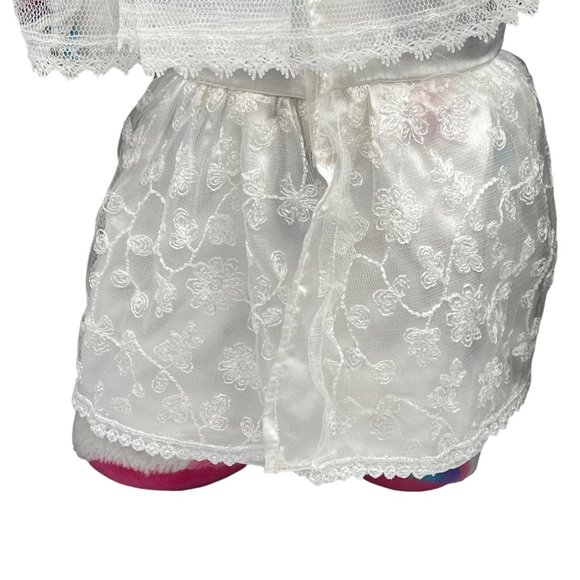 Build A Bear Bride and Groom Workshop Outfit Veil Black Shoes Plush Dress Up - Picture 10 of 16